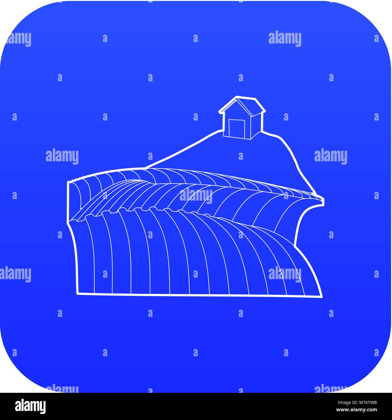 French field icon blue vector Stock Vector Image & Art - Alamy