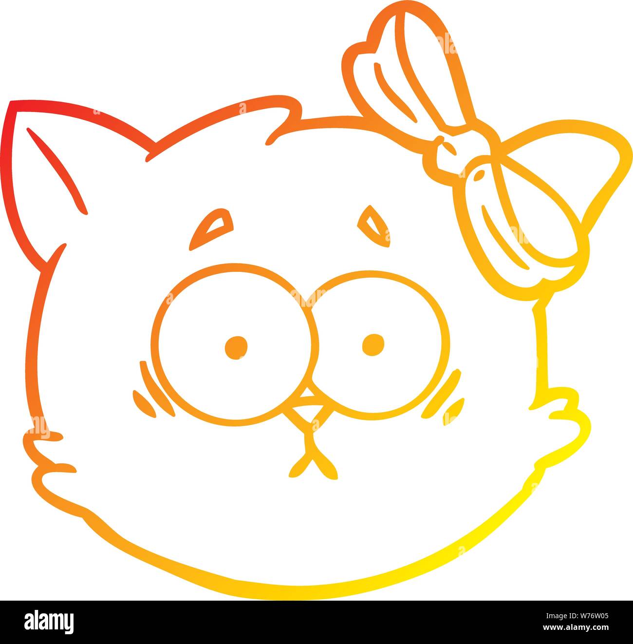 warm gradient line drawing of a worried cartoon cat face Stock Vector Image & Art - Alamy warm gradient line drawing of a worried cartoon cat face Stock Vector Image & Art - Alamy