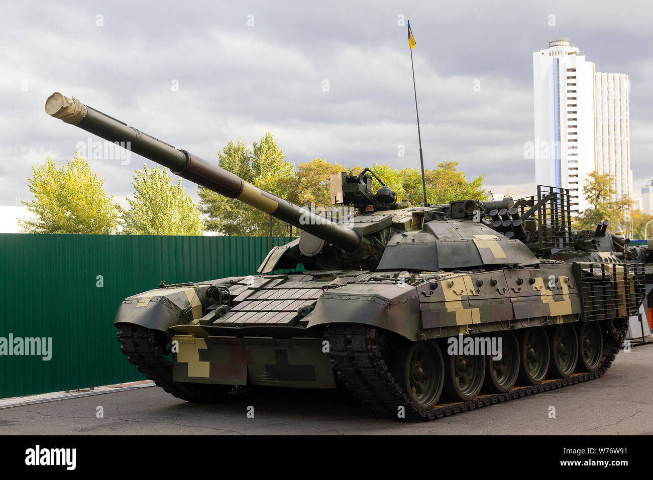 Kiev Ukraine October 13 17 Modernized Tank Of Ukrainian Production At The Exhibition Arms And Security 17 Stock Photo Alamy
