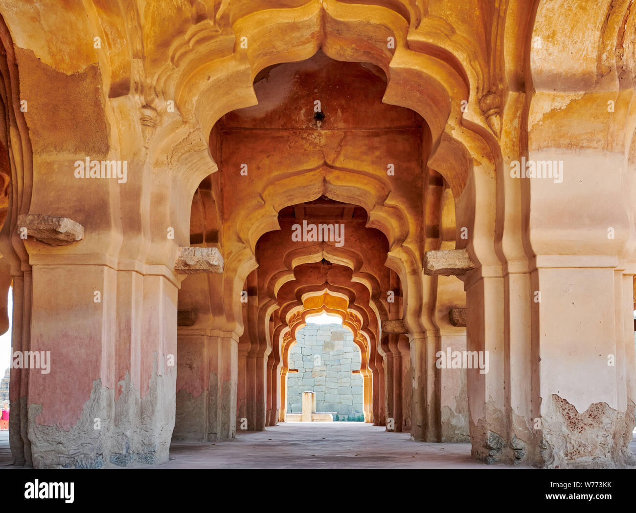 Lotus Mahal, Hampi, UNESCO world heritge site, Karnataka, India Stock Photo