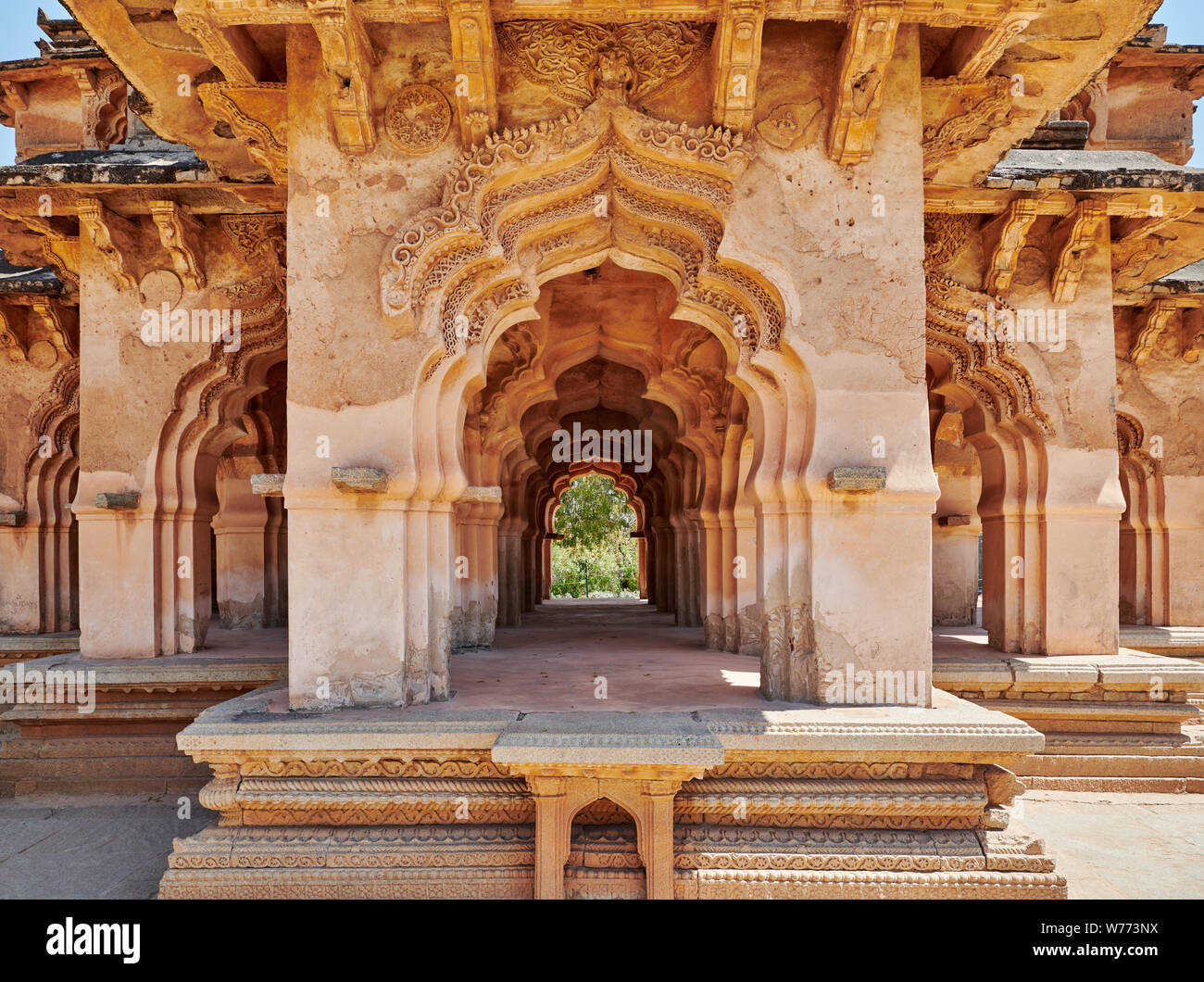 Lotus Mahal, Hampi, UNESCO world heritge site, Karnataka, India Stock Photo