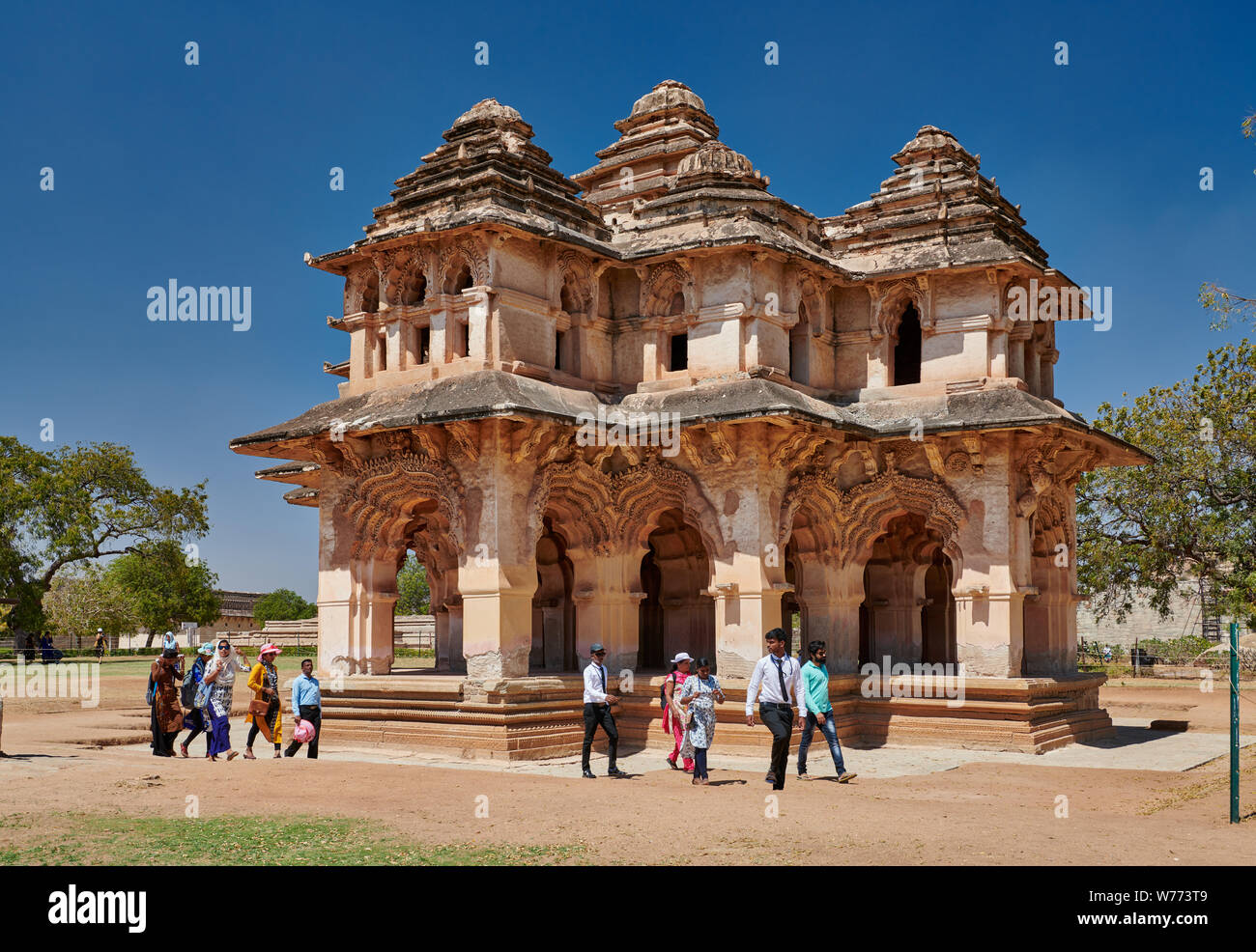Lotus Mahal, Hampi, UNESCO world heritge site, Karnataka, India Stock Photo