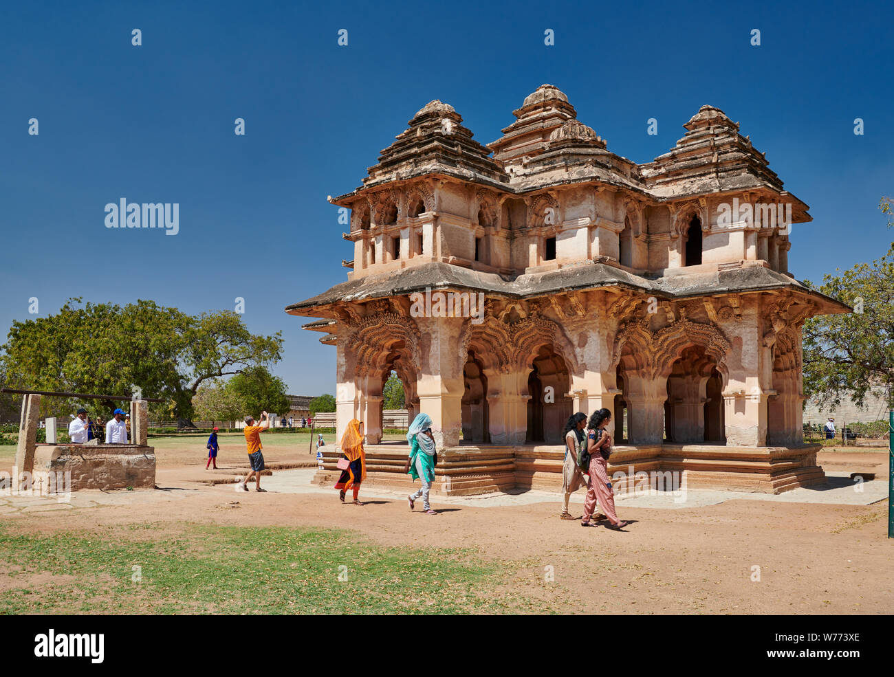 Lotus Mahal, Hampi, UNESCO world heritge site, Karnataka, India Stock Photo