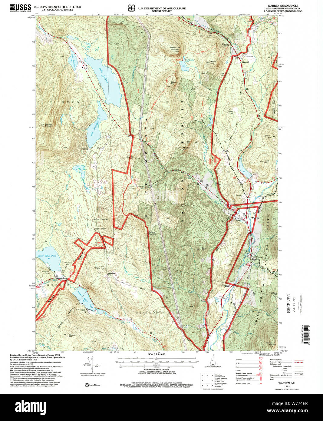 Warren new hampshire map hires stock photography and images Alamy