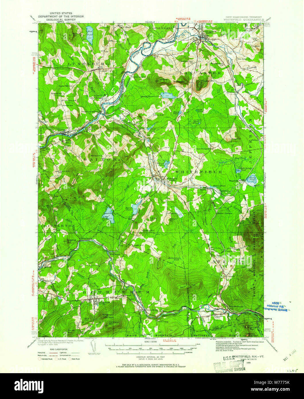 Whitefield new hampshire map hires stock photography and images Alamy