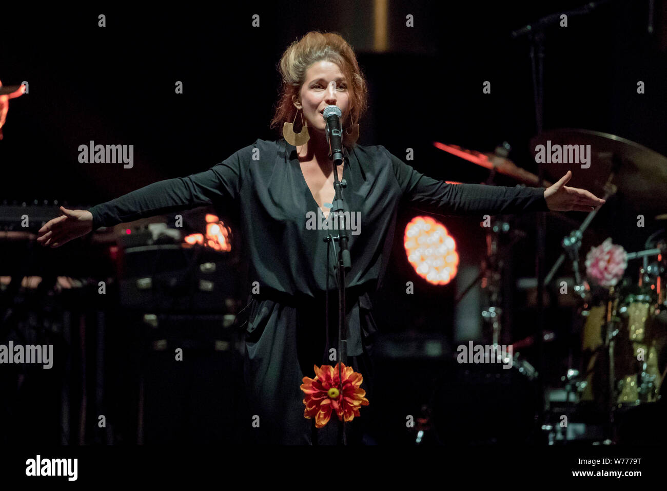 Selah Sue in concert at the Juan Jazz Festival 2016, Pinede Gould, in Juan- les-Pins, on 2016/07/21 Stock Photo - Alamy