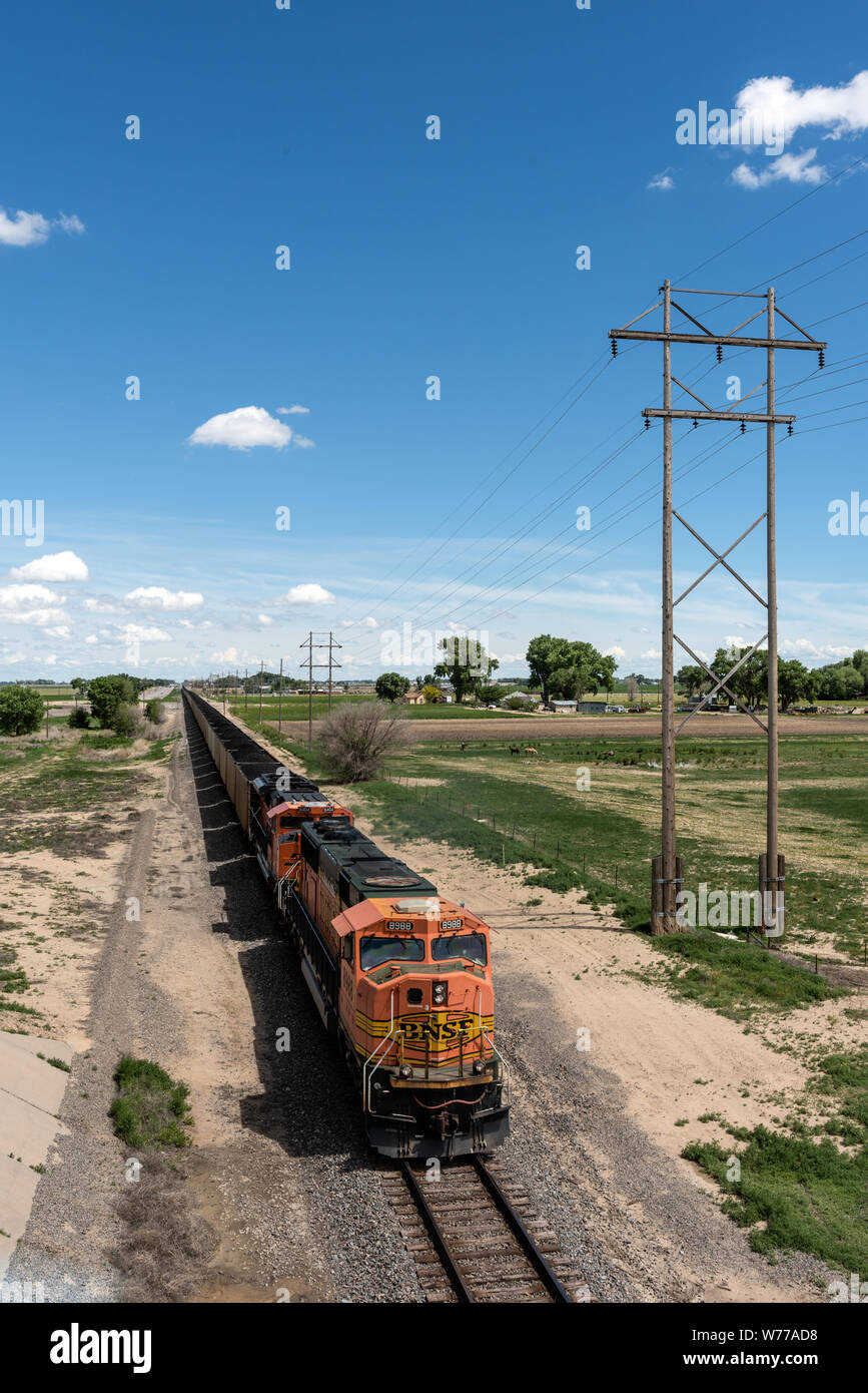 A  long, passing freight train in rural Otero County, Colorado Physical description: 1 photograph : digital, tiff file, color.  Notes: Purchase; Carol M. Highsmith Photography, Inc.; 2015; (DLC/PP-2015:068).; Forms part of: Gates Frontiers Fund Colorado Collection within the Carol M. Highsmith Archive.; Stock Photo