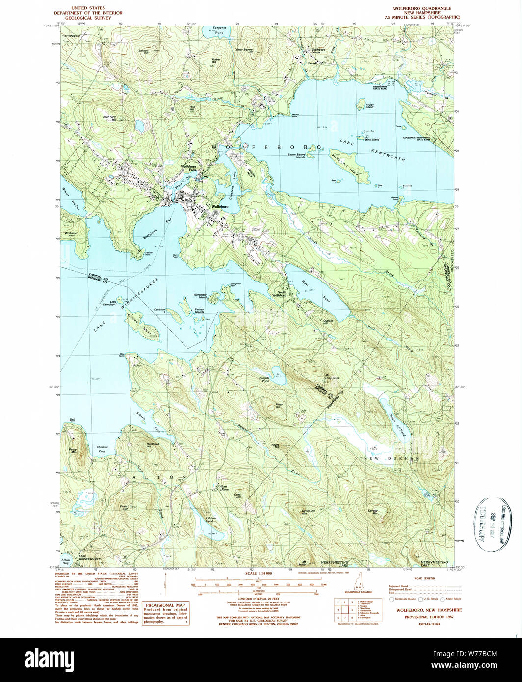 Wolfeboro new hampshire map hires stock photography and images Alamy