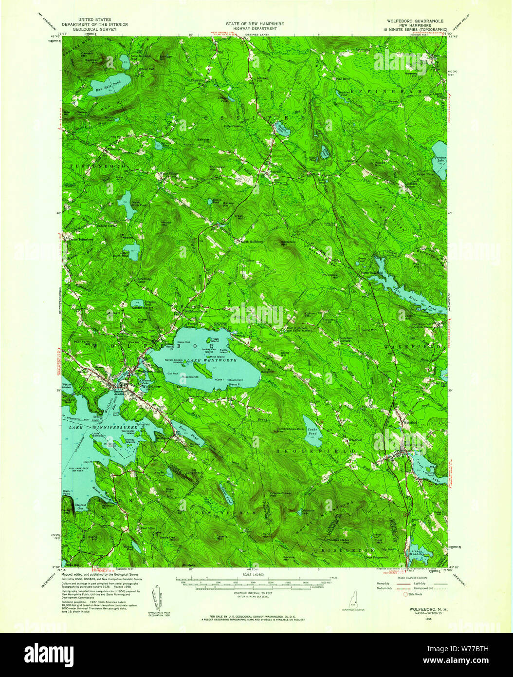 Wolfeboro map hires stock photography and images Alamy
