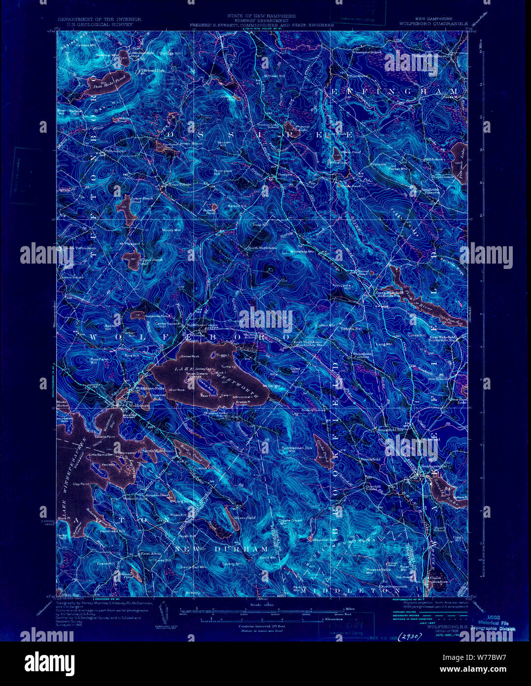 Map of wolfeboro hires stock photography and images Alamy