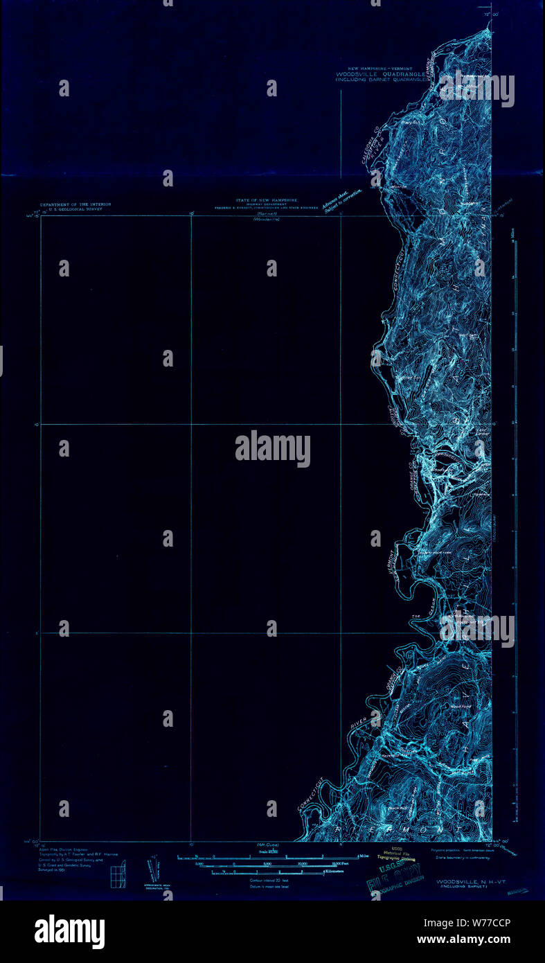 Map of woodsville hires stock photography and images Alamy