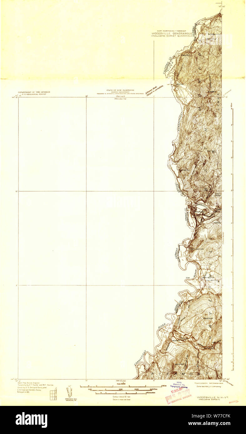 Map of woodsville hires stock photography and images Alamy