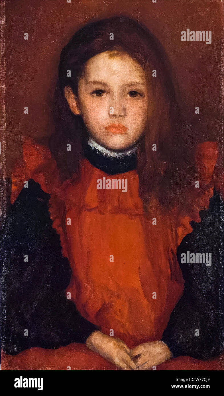 Rose Rendall James McNeill Whistler, Little Rose of Lyme Regis, portrait painting ...