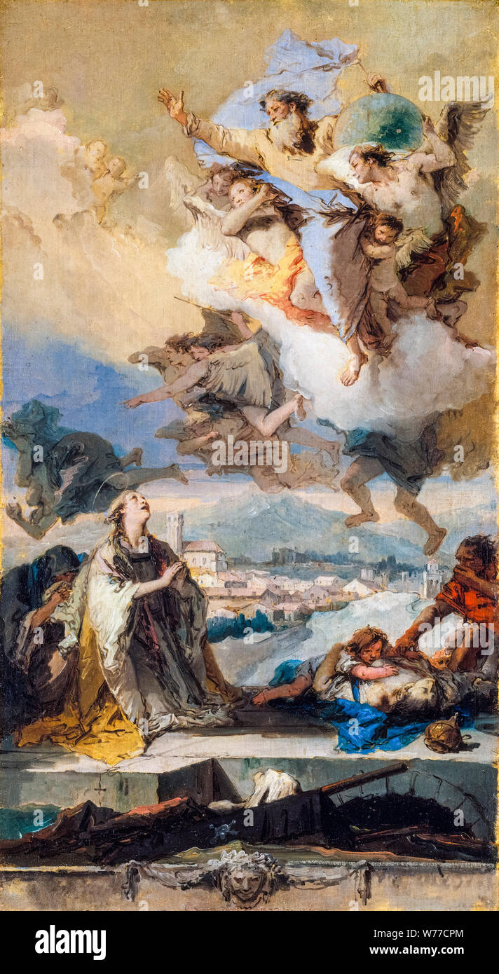 Giovanni battista tiepolo saint thecla praying for the plague
