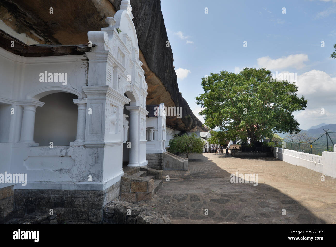 No People at the Dambullagama, Sri Lanka - July 7, 2016: Dambulla royal cave temple Stock Photo