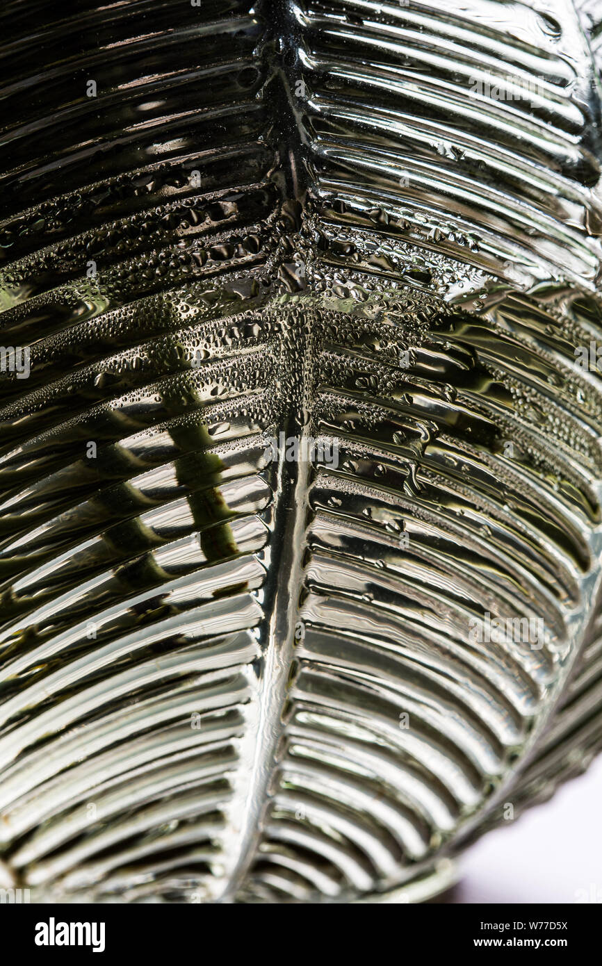 striped texture on a glass pot macro still Stock Photo - Alamy