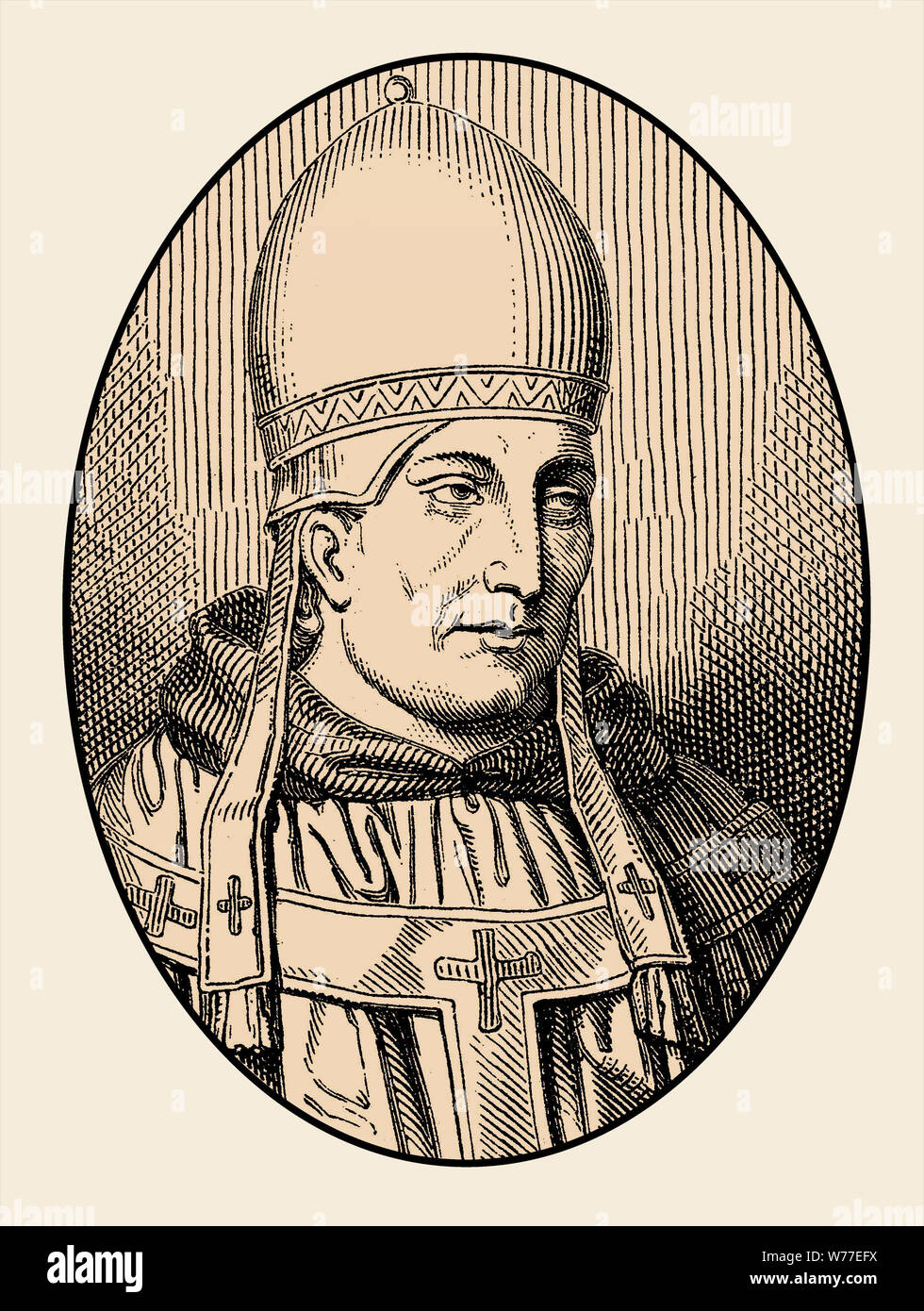 Pope Liberius, Papst Liberius, 310 – 366, of the Catholic Church Stock Photo - Alamy