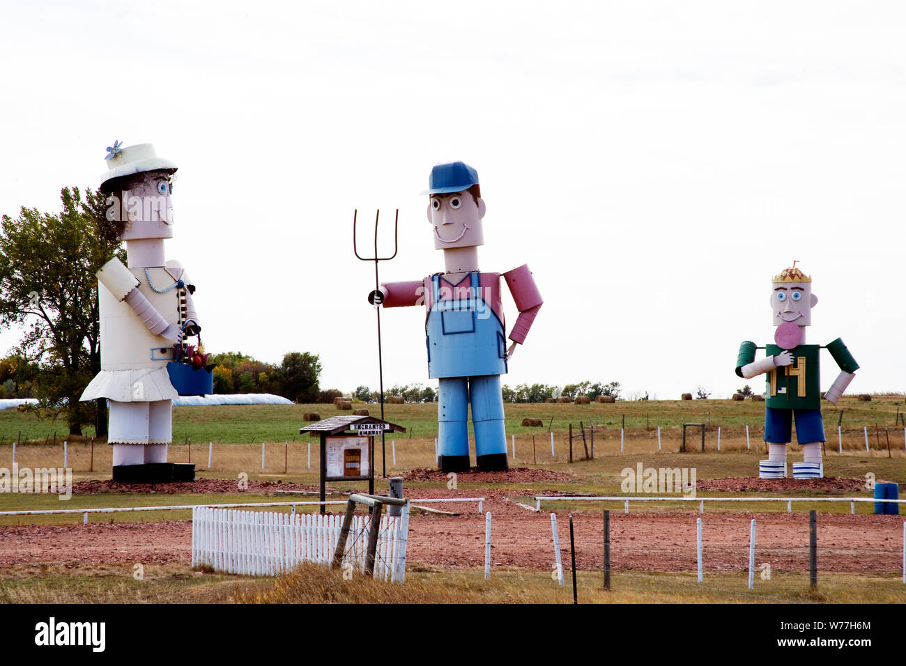 The Tin Family, Enchanted Highway, Regent, North Dakota Physical description: 1 photograph : digital, TIFF file, color.  Notes: The Tin Family is part of the Enchanted Highway project. The idea of an Enchanted Highway originated in July 1993. The project features metal art works. It utilizes the welding skills of area residents and their artistic abilities. A number of organizations and groups of people contributed ideas.; Gift and purchase; Carol M. Highsmith; 2009; (DLC/PP-2010:031).; Stock Photo