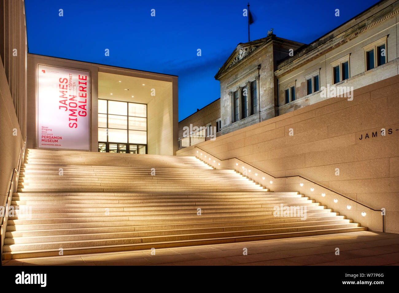 James Simon Gallery, David Chipperfield Architects, Neues Museum, Pergamon Museum, Museum Island, Berlin Mitte, Berlin, Germany Stock Photo