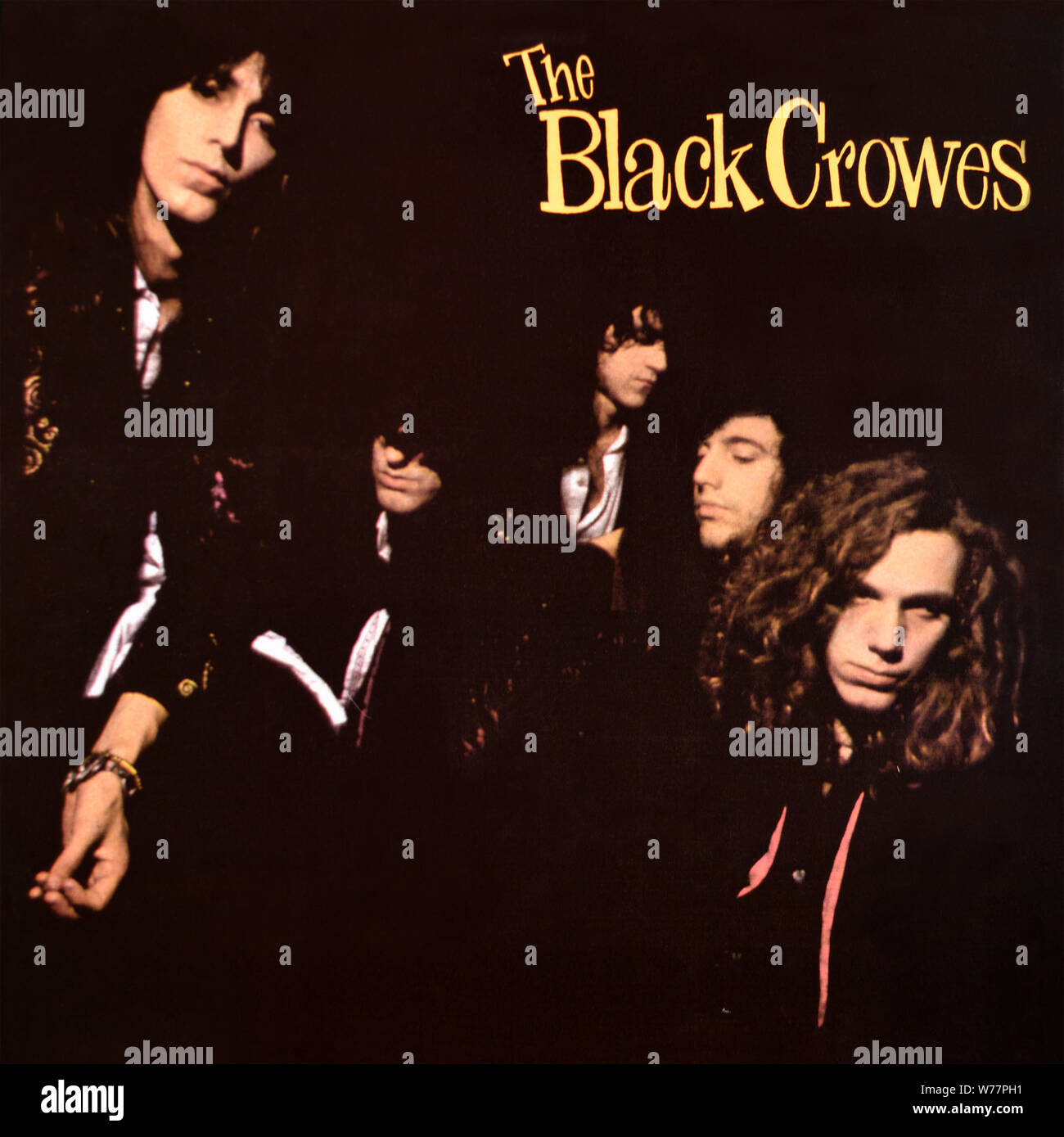 The Black Crowes - original vinyl album cover - Shake Your Money Maker - 1990 Stock Photo