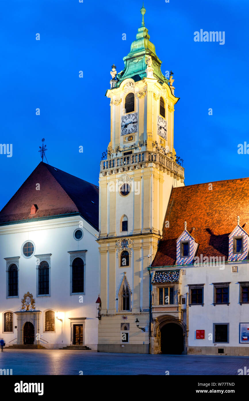 Old town hall, Bratislava, Slovacchia Stock Photo
