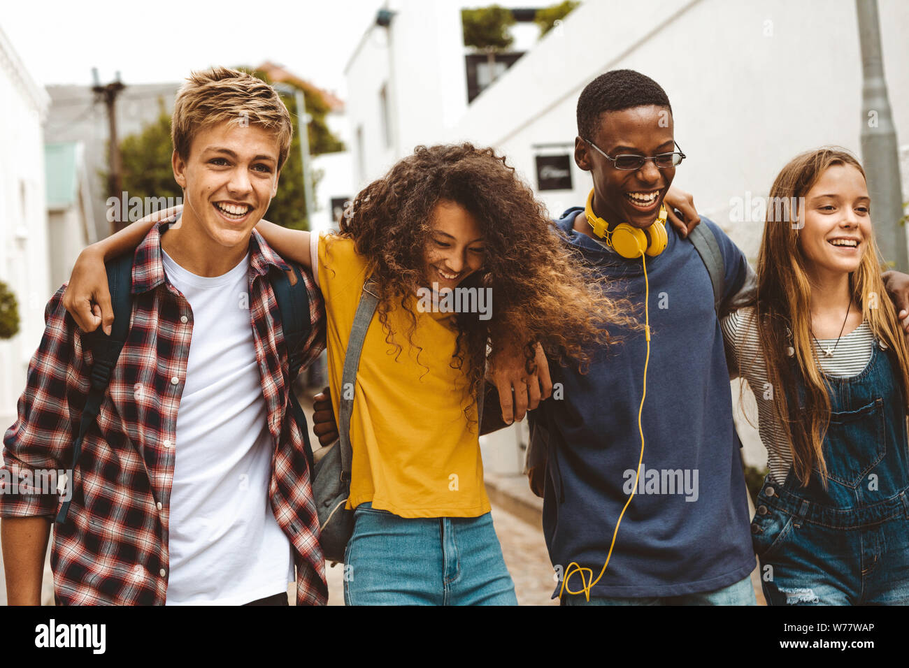 Group Of Teenagers Hanging Out