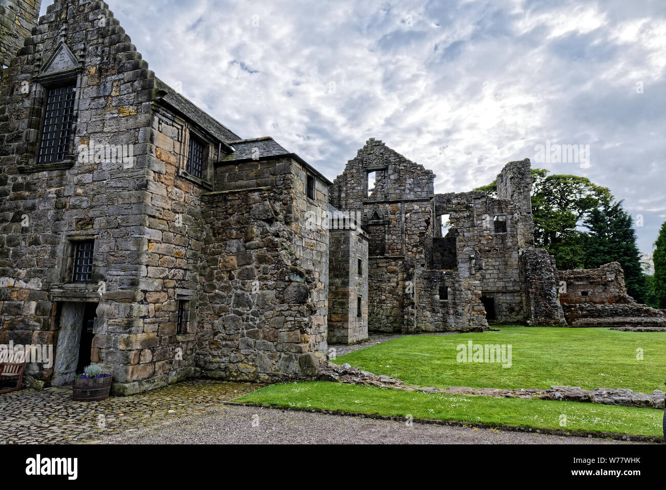 Aberdour Castle, Scotland, UK Stock Photo