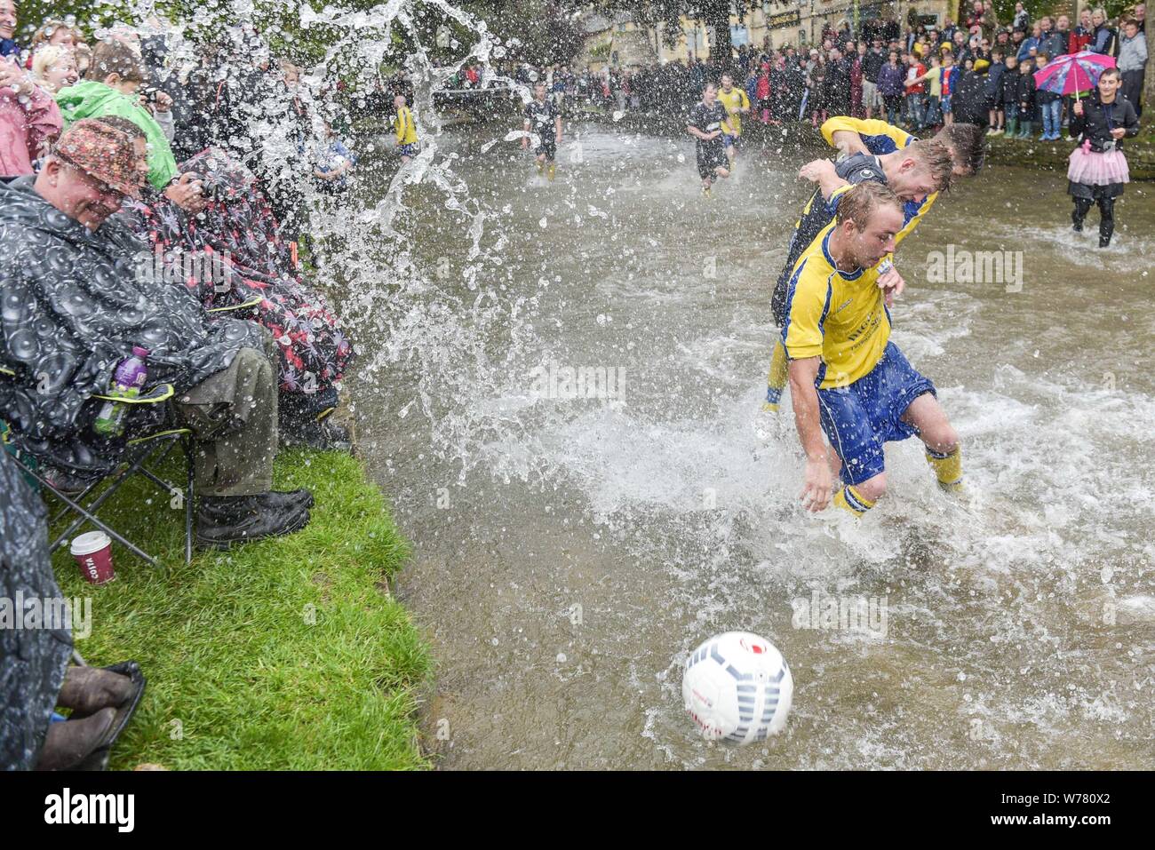 A British Tradition River Football At Bourton On The Water