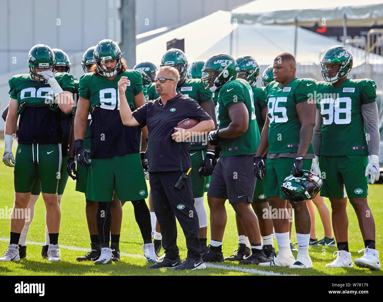 August 5, 2019, Florham Park, New Jersey, USA Defensive Coordinator