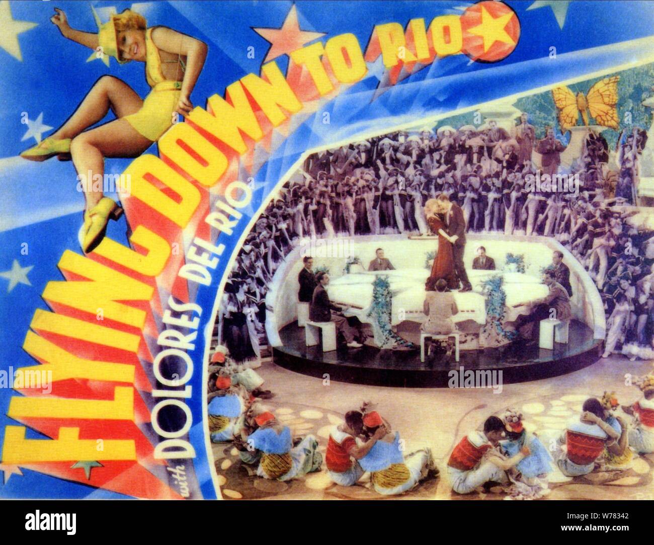 Movie Poster Flying Down To Rio 1933 Stock Photo Alamy