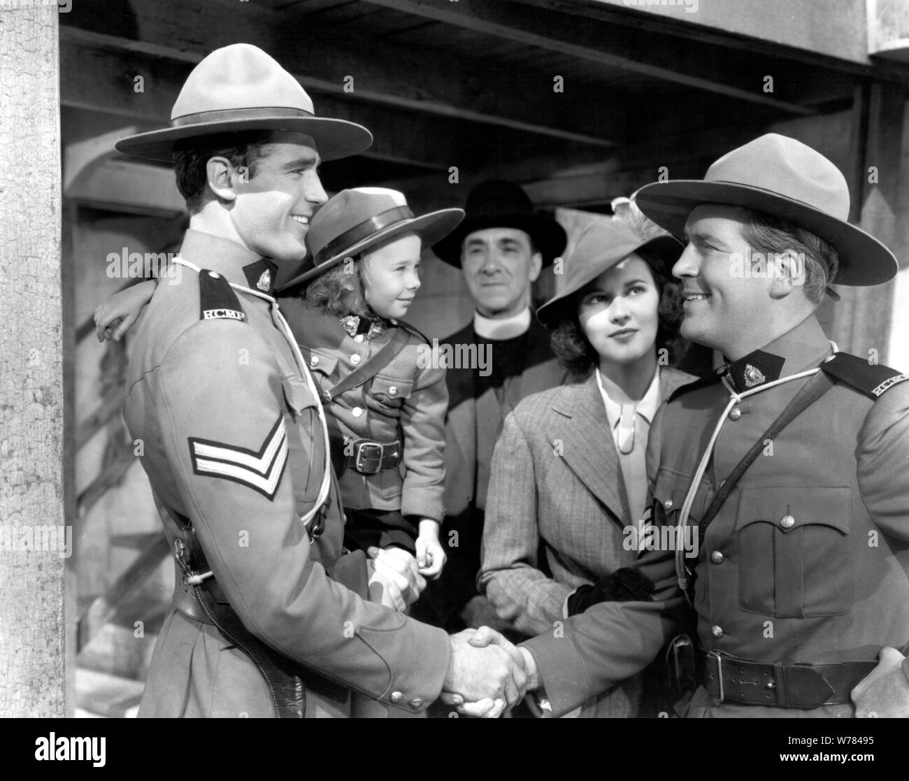 ANTHONY AVERILL, GALE PAGE, DICK FORAN, HEART OF THE NORTH, 1938 Stock ...