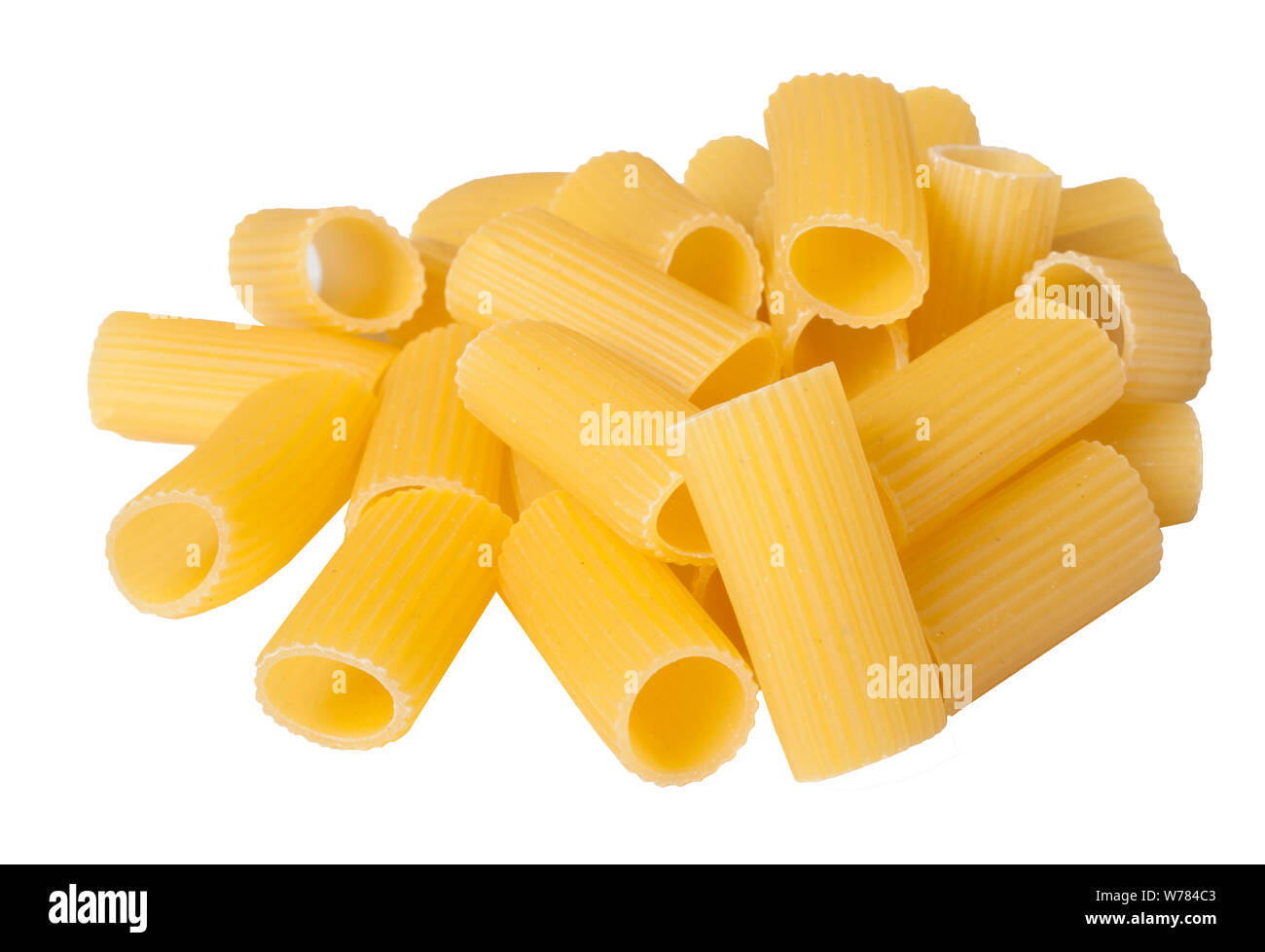 Rigatoni Pasta Pile Stock Photo