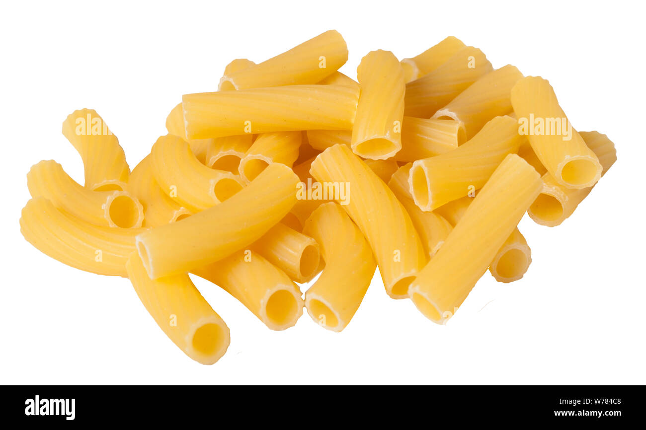 Roman Rigatoni Pasta Pile Stock Photo