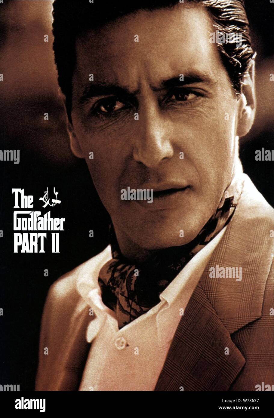 Al Pacino Poster The Godfather Part Ii 1974 Stock Photo