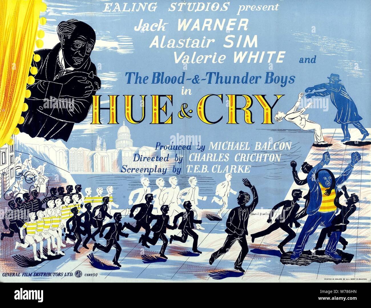 MOVIE POSTER, HUE AND CRY, 1947 Stock Photo