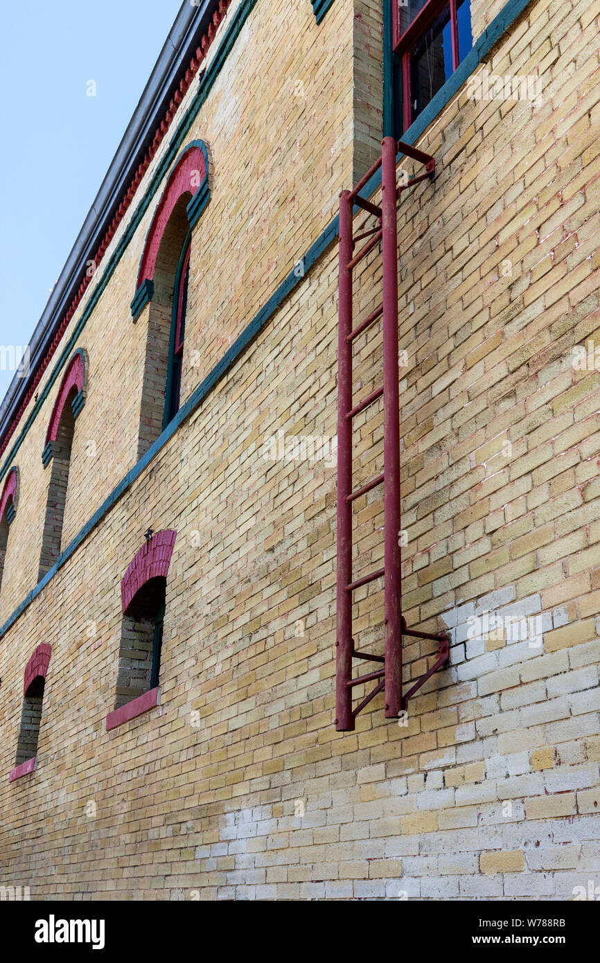 Ladder to nowhere. Hondo, Texas, USA Stock Photo