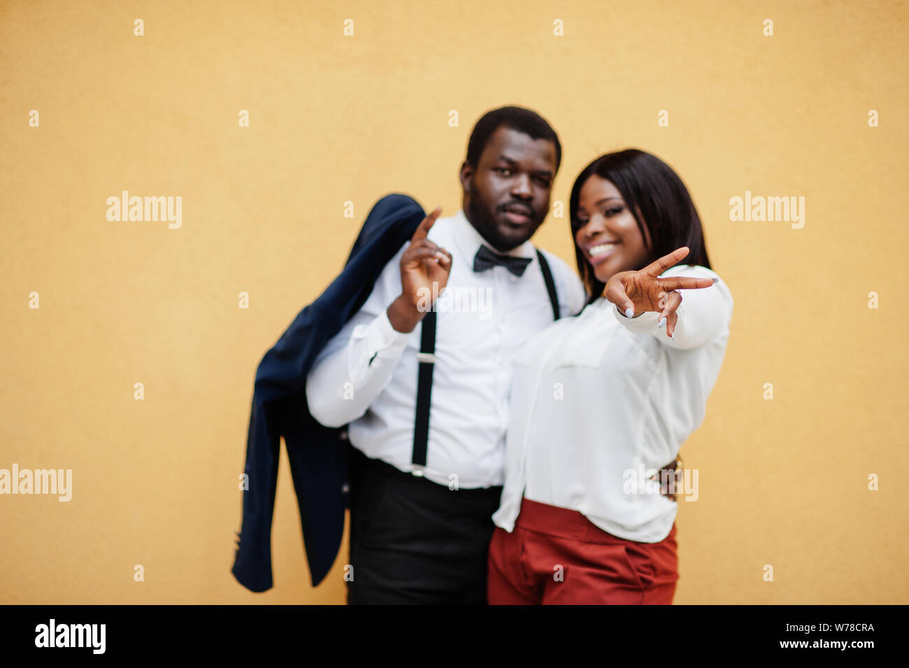 black couple in formal wear