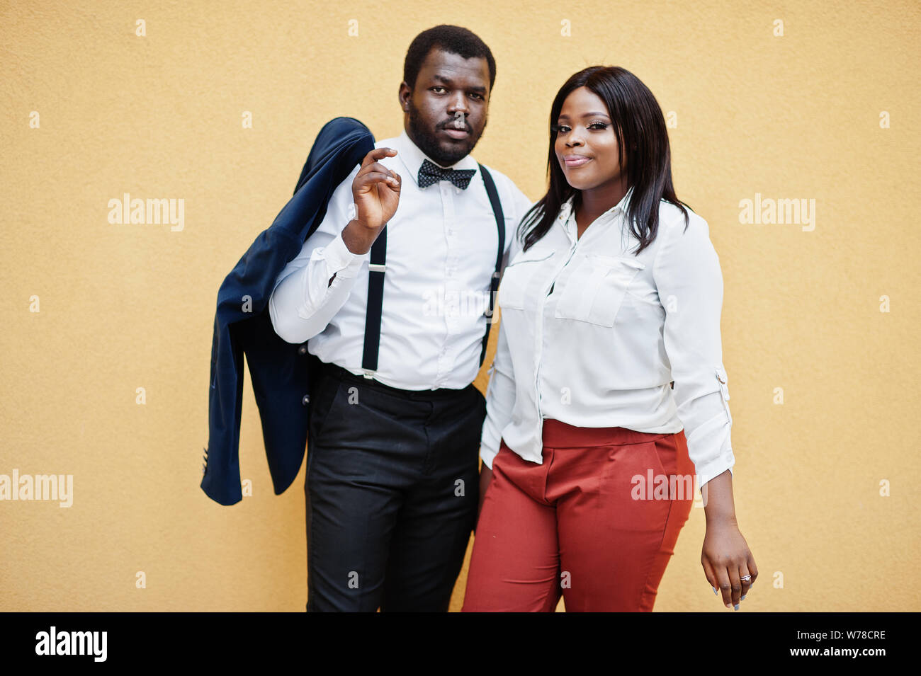black couple in formal wear