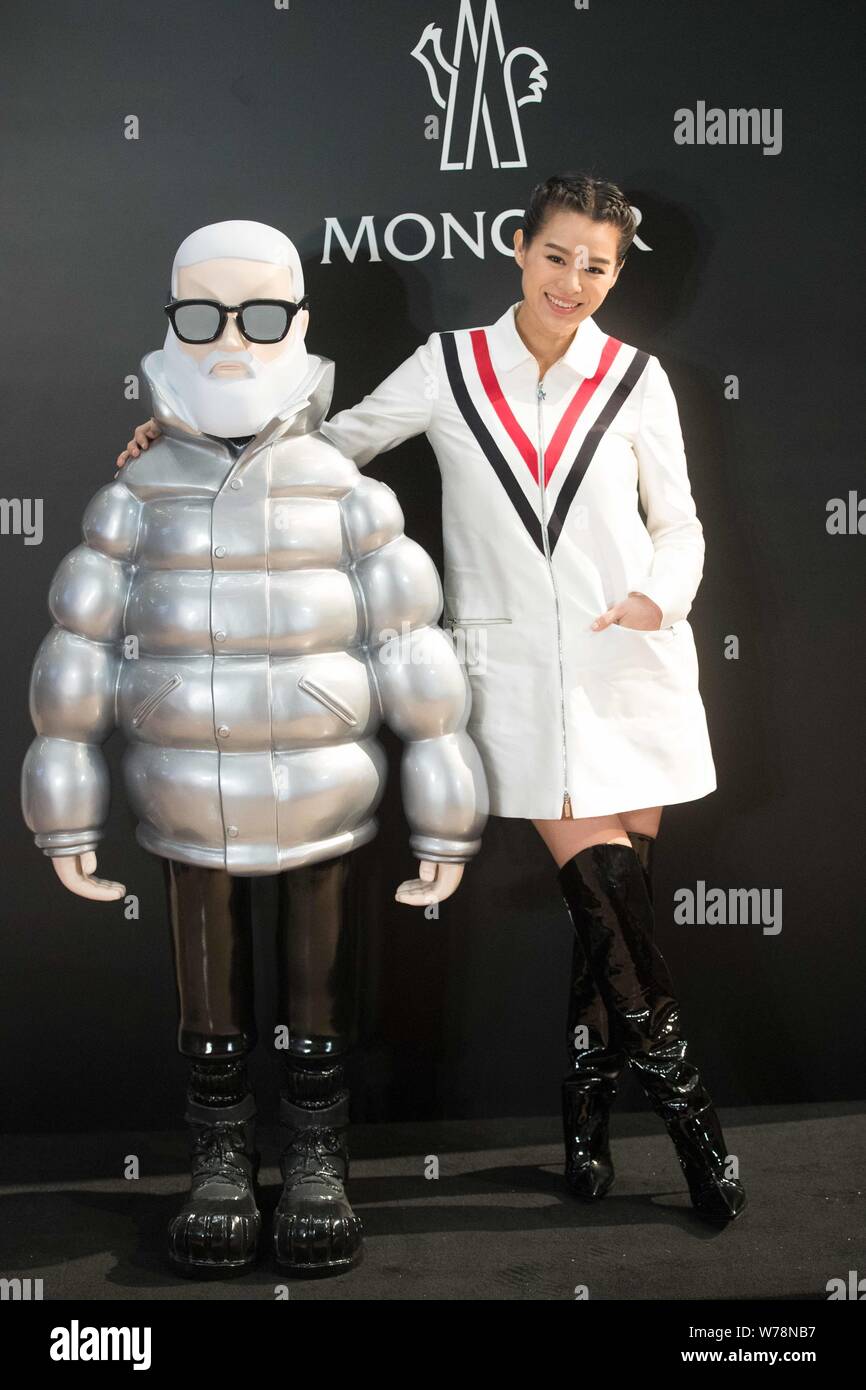 Hong Kong actress and singer Myolie Wu attends a promotional event for  luxury brand "Moncler" in Hong Kong, China, 16 November 2017 Stock Photo -  Alamy