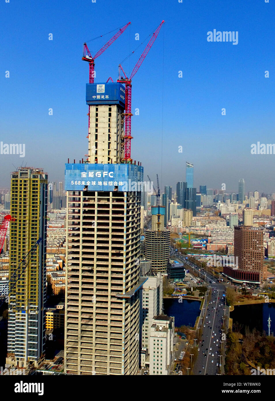 The Baoneng Shenyang Global Financial Center, the tallest building in