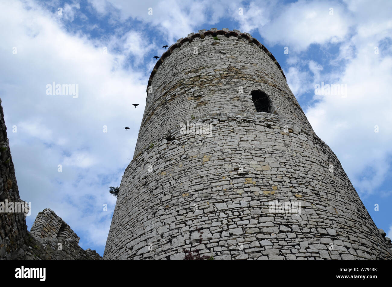 Old gothic castle (Bedzin in Poland) Stock Photo