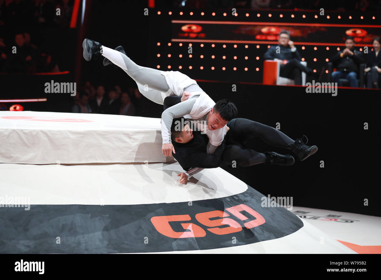 Competitors take part in the opening game for their movie "Gong Shou Dao"  (GSD) in Beijing, China, 15 November 2017. Chinese billionaire and Alibaba  Stock Photo - Alamy