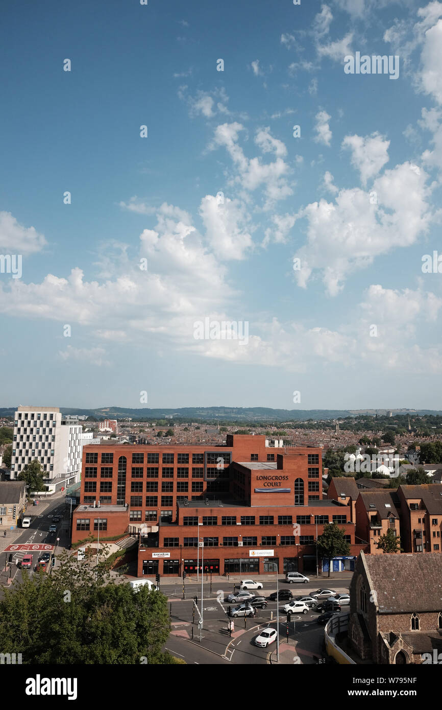 July 2019 Longcross Court on the Newport Road in Cardiff, Wales, UK