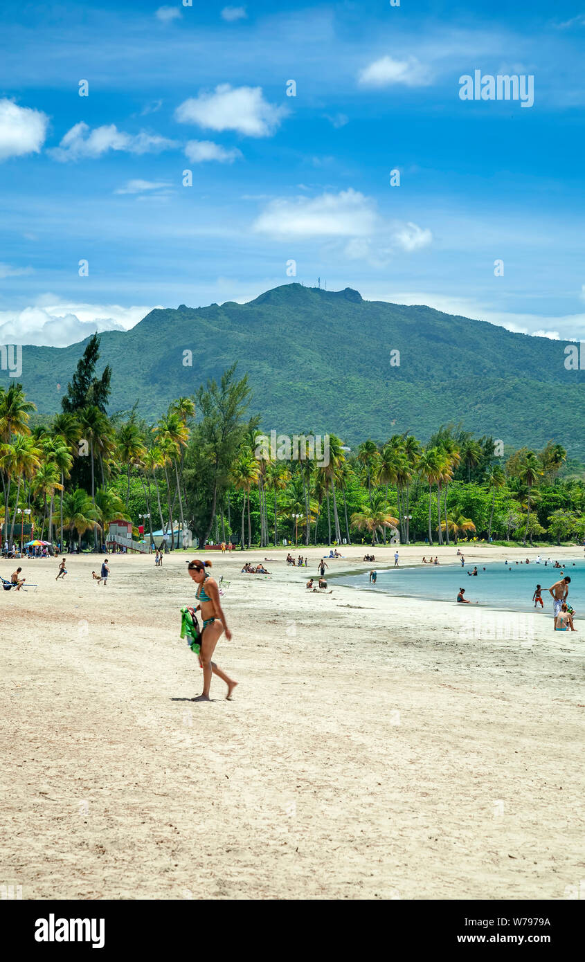 El Yunque Peak 3 496 Ft And Luquillo Beach Puerto Rico Stock Photo Alamy
