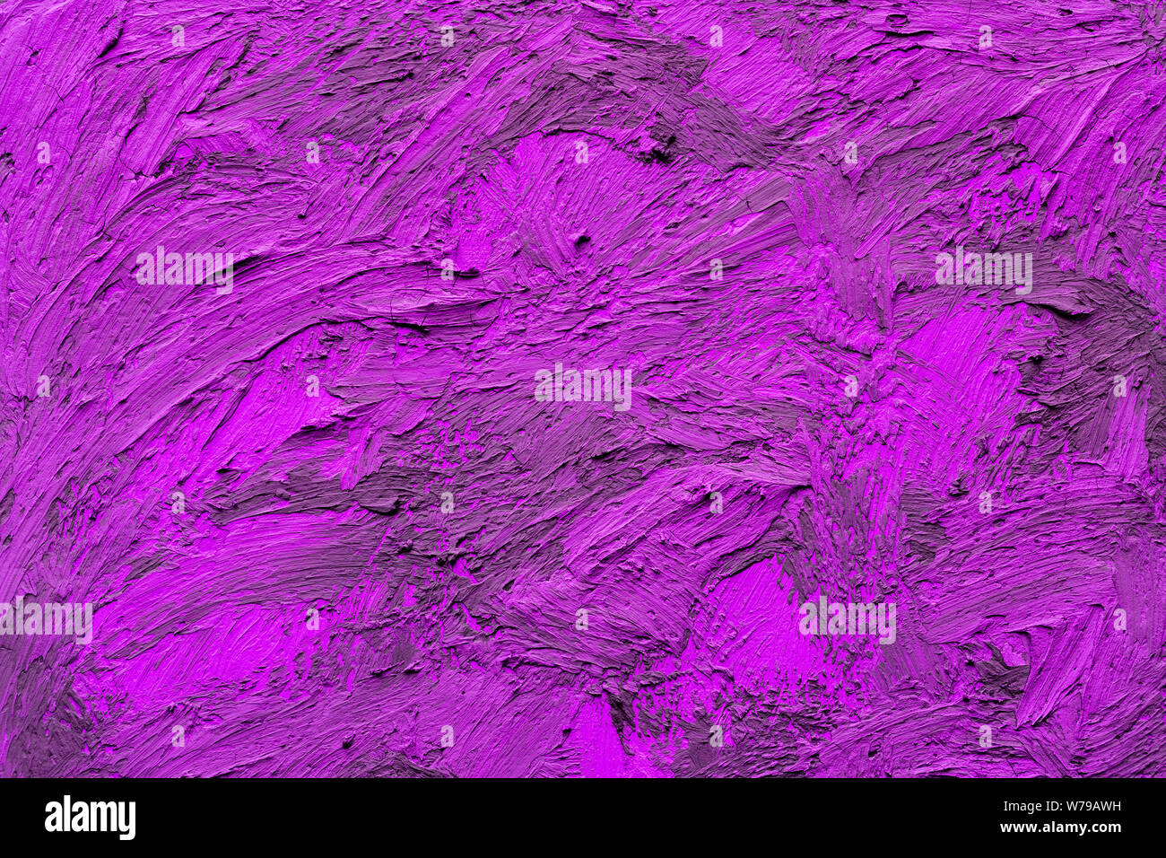 Abstract oil painting background. Background was painted with red and violet oil color on canvas by hand. Stock Photo