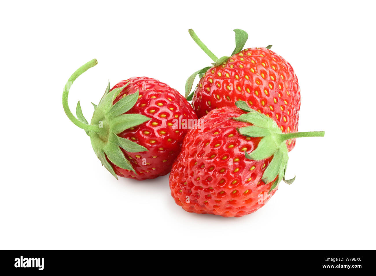 Strawberry isolated on white background close up Stock Photo - Alamy