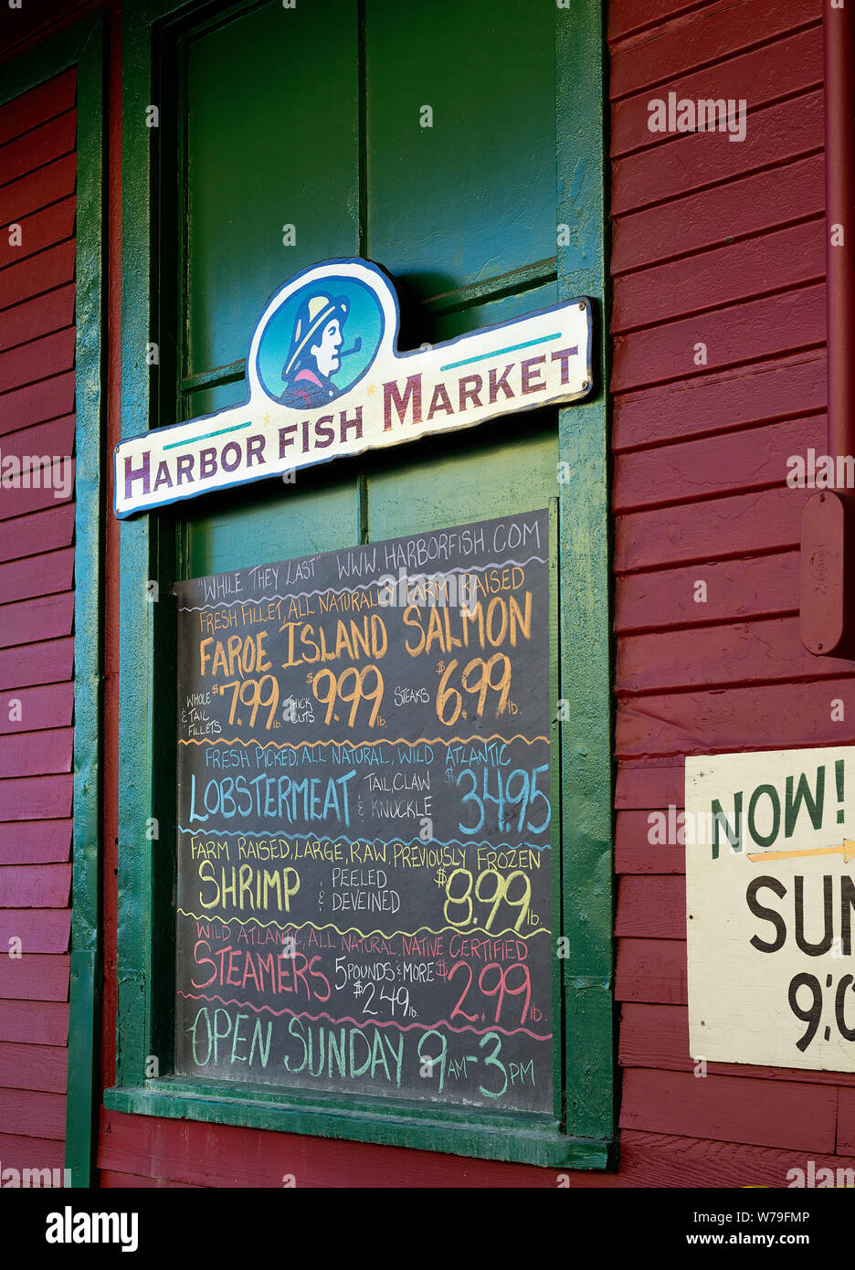 Harbor Fish Market in Portland, Maine Stock Photo Alamy