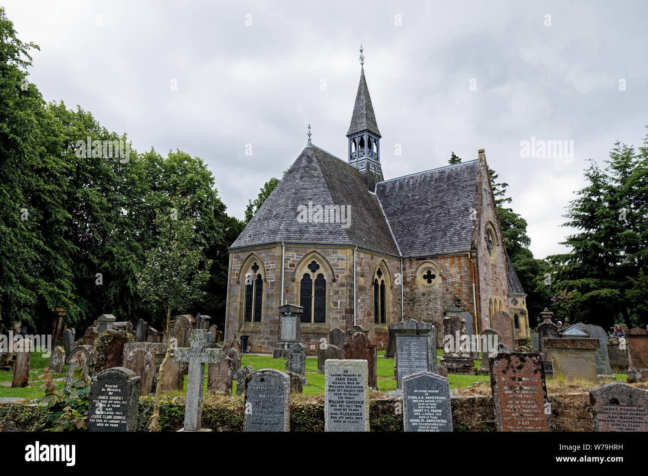 Luss, small village on the Loch Lomond, Loch Lomond & The Trossachs National Park, Scotland, UK Stock Photo