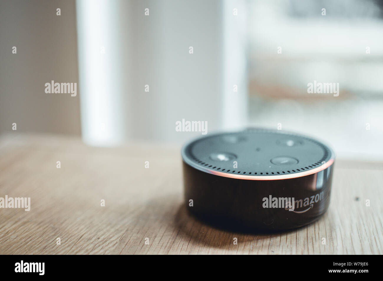 amazon-echo-dot-hi-res-stock-photography-and-images-alamy
