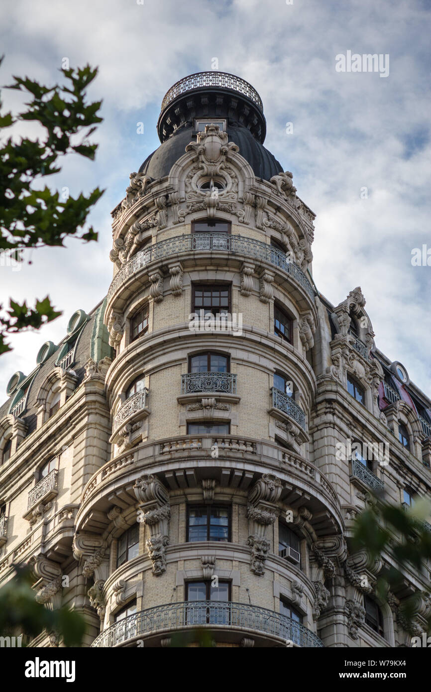 The Beaux Art Ansonia Hotel Upper West Side New York City has attracted many opera singers including Caruso Stock Photo